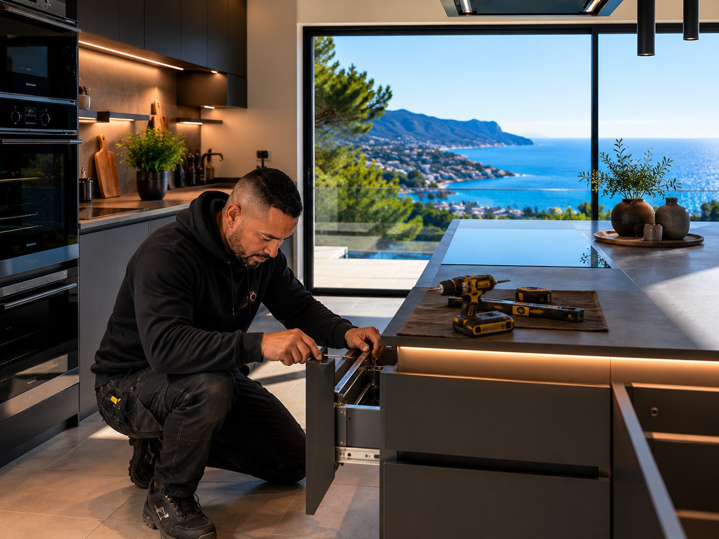 Dressing & rangement réalisé par Cuisine Habitat Concept dans le Var